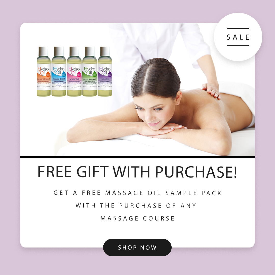 Free Gift with purchase of online massage course